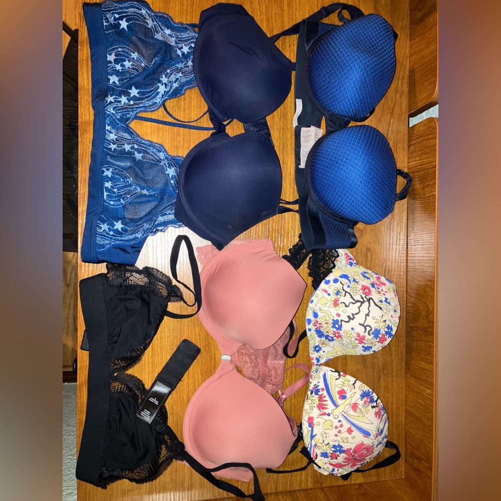 Lot of 6 bras women’s 34c calvin Klein Stella gap